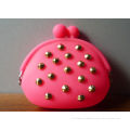 Fashion Nail Silicone Coin Purse For Girls , Anti-compressive Pouch Coin Bag